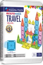 MAGNA-TILES Travel Set Deluxe 55-delige set - reisset - magnetisch bouw speelgoed - magnetische tegels - open einde speelgoed - vakantie speelgoed