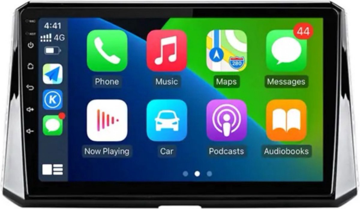 Navigatiesysteem auto met scherm - autoradio geschikt voor CarPlay en Android auto - bluetooth radio - geschikt voor Toyota Corolla 2018-2020