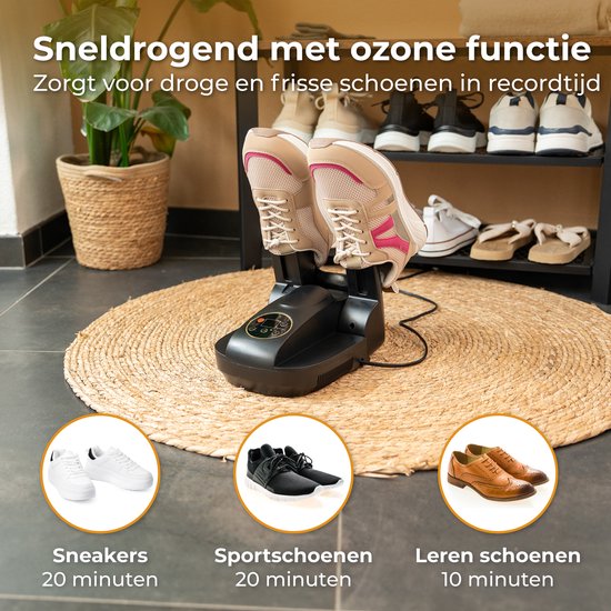 Exyvox elektrische schoenendroger, voetenwarmer, schoenverwarmer, schoenverwarmer met timer en