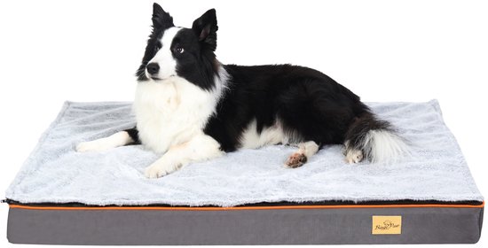 Dog Bed Xl Orthopedisch Hondenbed Van Kunstleer – Extra Comfort Voor Je Hond Antislip Hondenmatras M 80x55