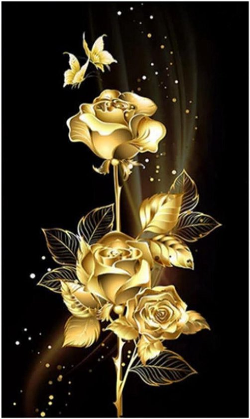 5D DIY Diamond Art Painting Kit Volledige Boor, Bloemen Herten Diamant Art Kits voor Kinderen, Diamant Kristal Strass Kunst en Ambachten Foto's