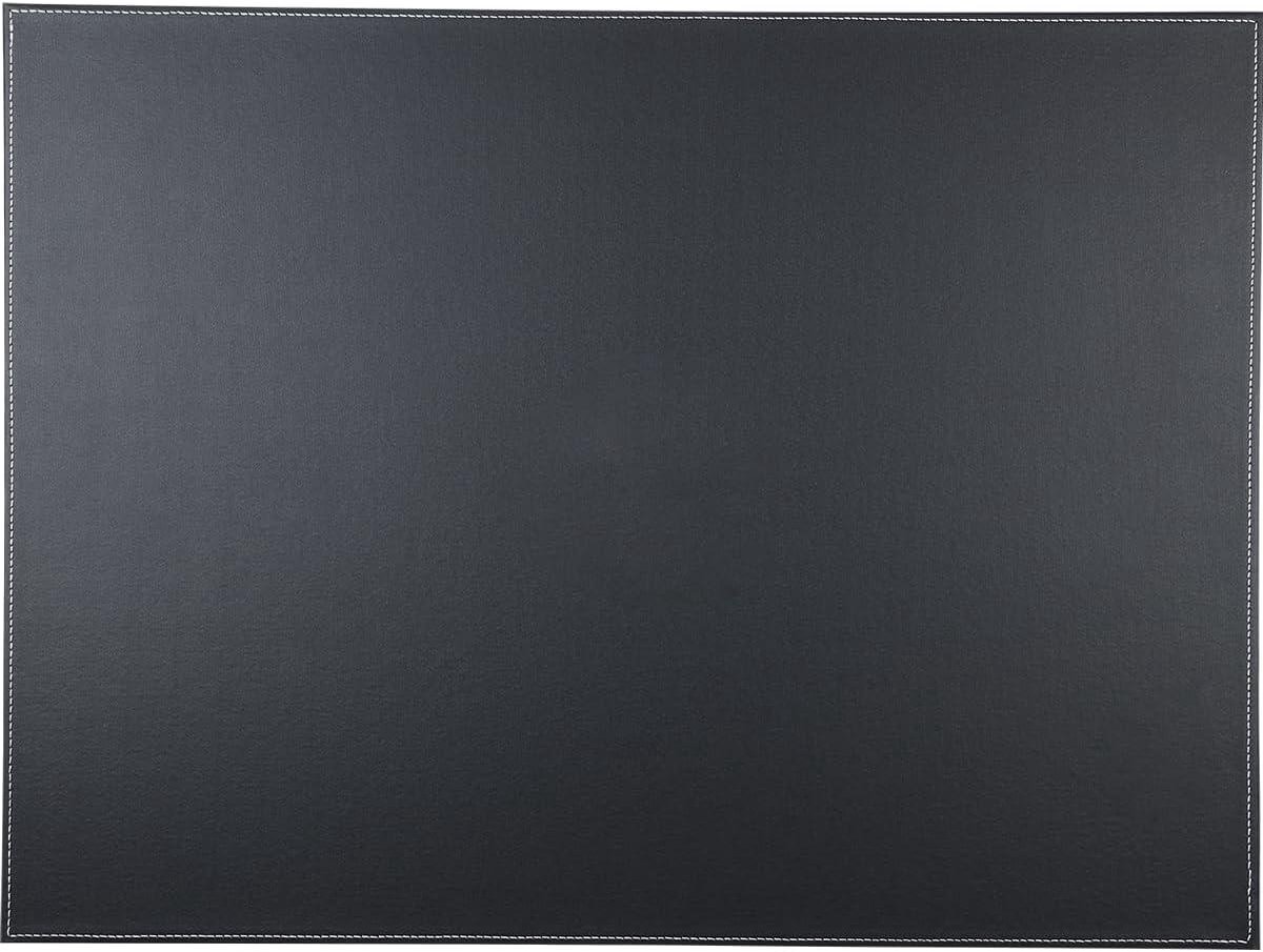 JGS Premium - Bureauonderlegger van PU-leer in zwart | Schrijfonderlegger met bureauonderlegmat | Schrijftafel accessoire - A110