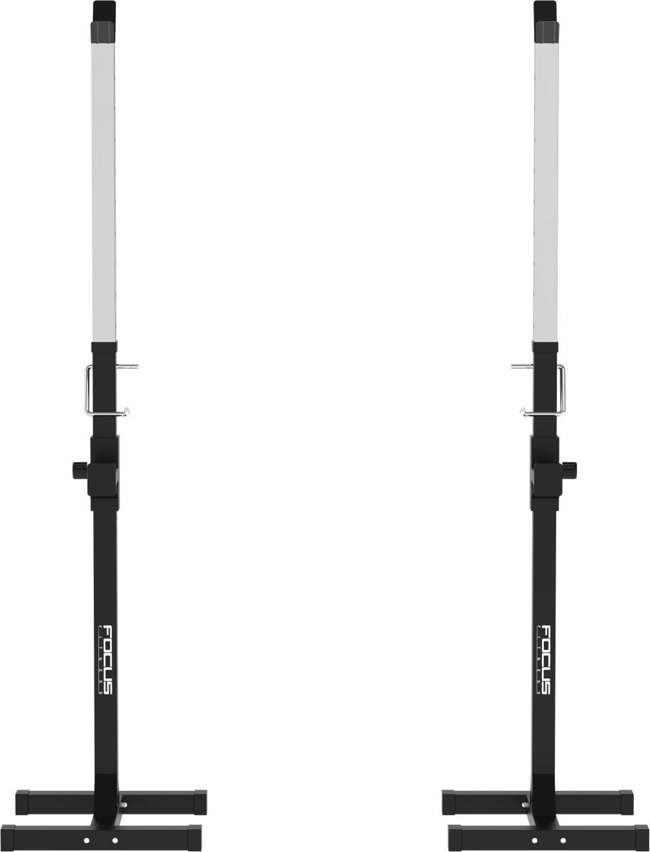 Focus Fitness - Haltersteunen - Squat- en Bankdruksteunen - Squat Rack - Bench Reck