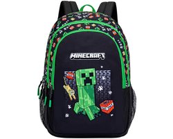Minecraft - Rugzak - 3 vakken - Laptop vak / tablet vak - 44cm hoogte - Survival mode - A4 map formaat - Premium Quality