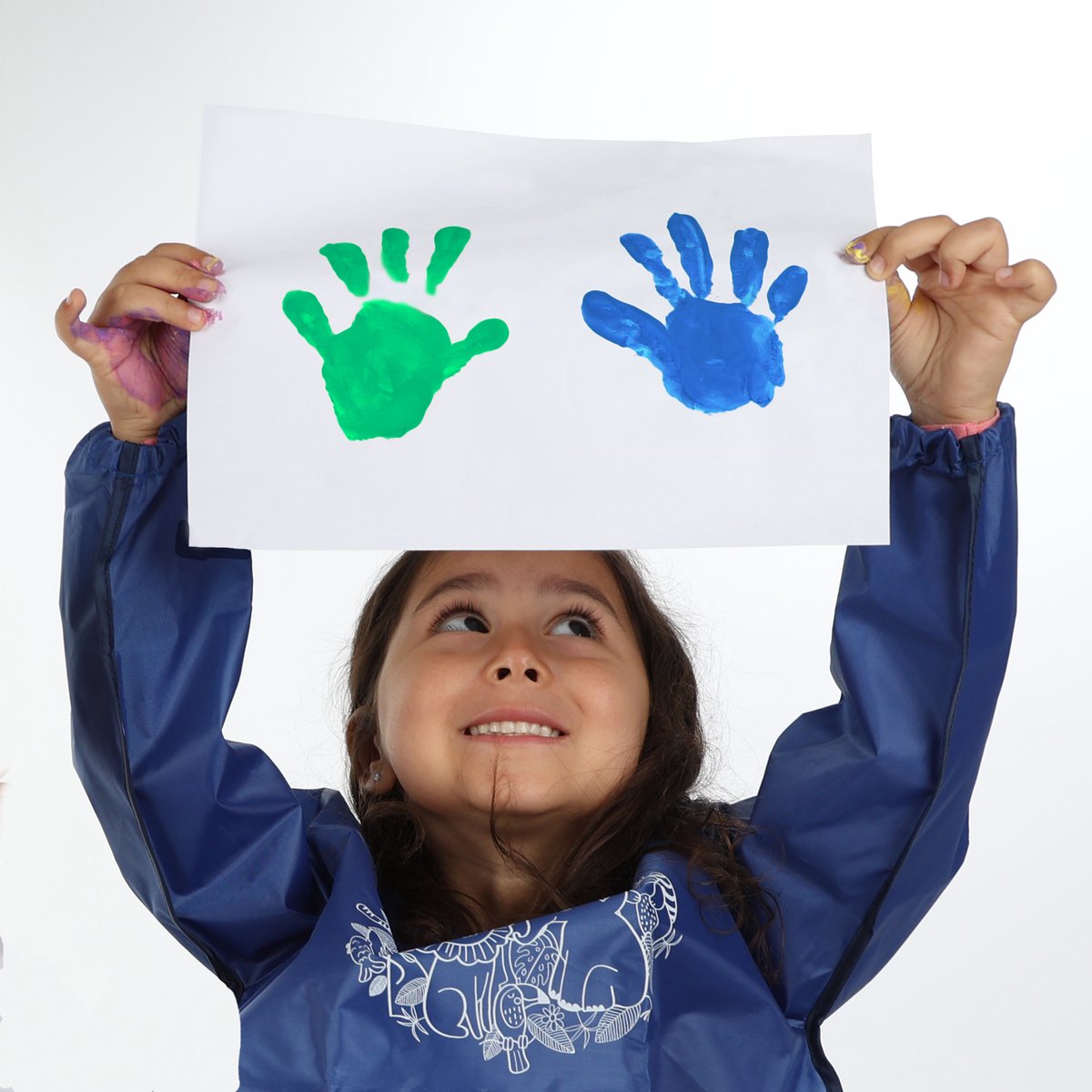 SES Creative Vingerverf - 4 Basiskleuren - Vanaf 2 Jaar - 4 x 110 ml - Knutselen - Glutenvrij - Schoencadeautjes Sinterklaas — afbeelding 4