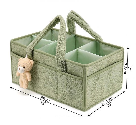 Luiertas - Babykameraccessoires Luiermand - Opbergmand Voor Luiers En Doekjes - Opbergtas - voor Kinderwagen van Merkloos — afbeelding 3
