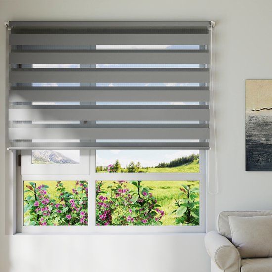 Aufun zebragordijnen Boren niet nodig 80x220 cm (B x L