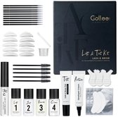 Lash Lift Kit & Brow Lamination Kit – Wimperlifting Set met Zwarte Wimperverf & Serum – 14x Gebruik – Tot 12 Weken – Vegan