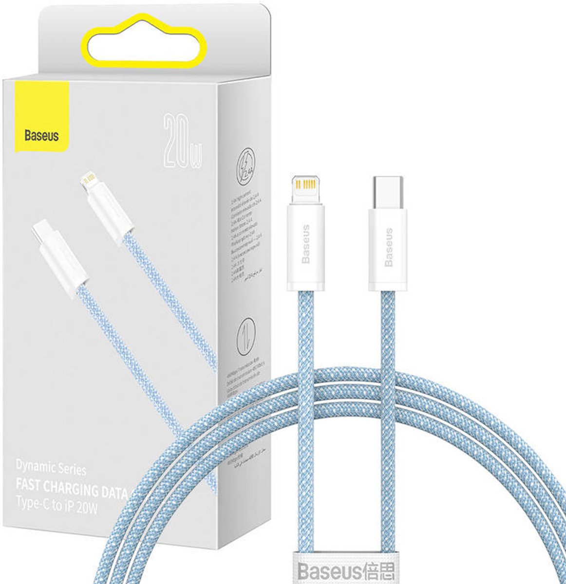 Baseus Dynamic Series Usb-C Naar Lightning-Kabel, 20W, 1M (Blauw)