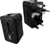 Dutch Quality® Universele Wereldstekker - Reisstekker voor 170+ Landen - Met USB-C & USB-A Poorten - Internationale Reisadapter - Wereldstekkers Zwart - Reis stekker voor Amerika (USA) - Engeland (UK) - Australië - Azië - Zuid Amerika - Afrika