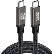 Bol.com AdroitGoods 100w Usb-C Naar Usb-C Oplaad Kabel - Pd - Snellaad Kabel - Gevlochten Nylon 50 centimeter - 5A 20V aanbieding
