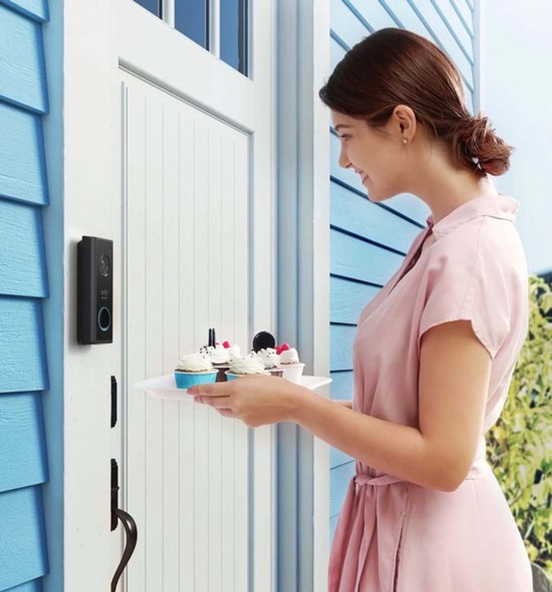 Afbeelding 3 van eufy Security S220 Video Deurbel Inclusief HomeBase 2 + deurbel adapter met 8 meter kabel - Bundelvoordeel