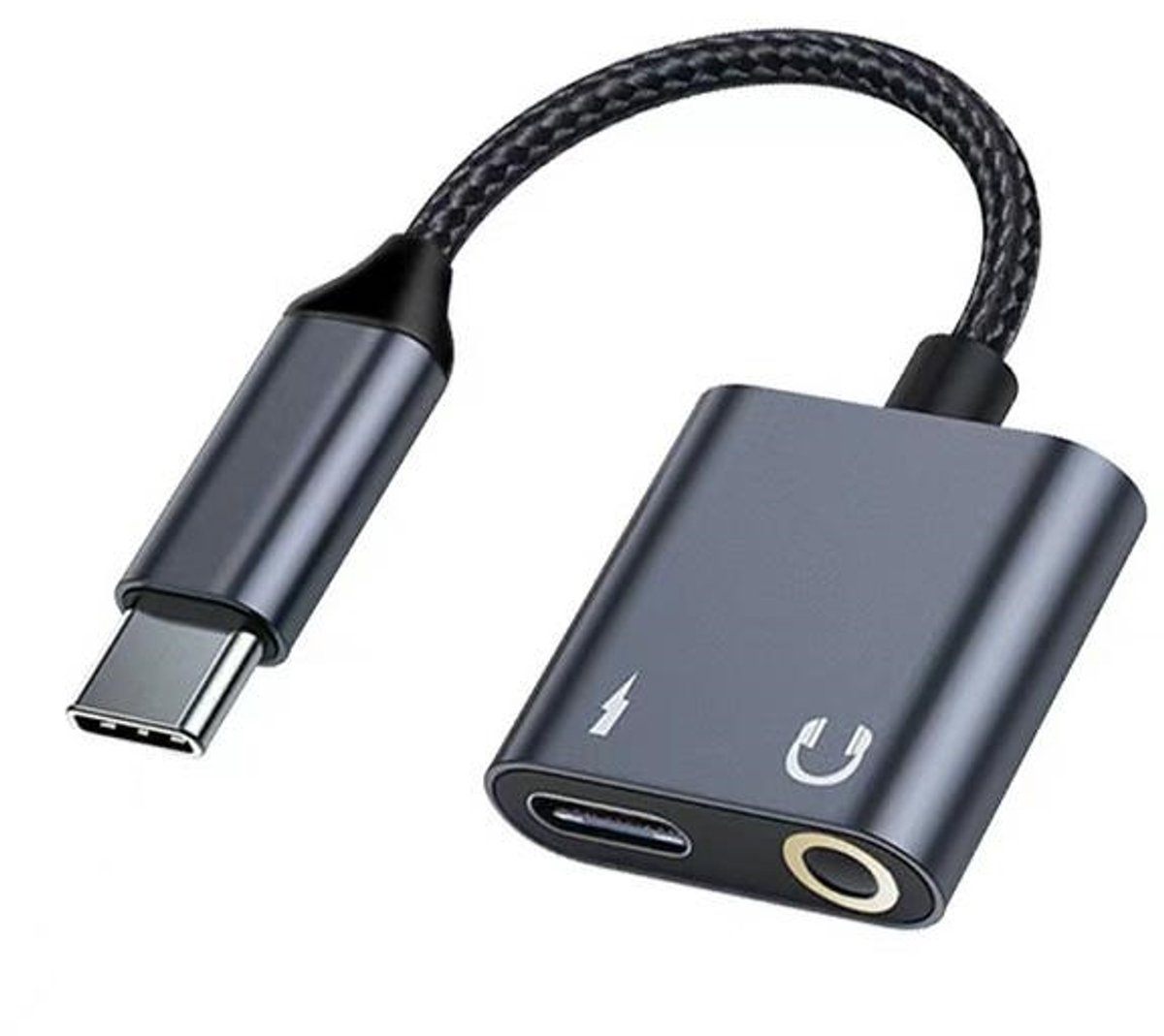 Beline Adapter Usb-C Naar Jack 3,5 Mm Voor Telefoons Tablets 60W