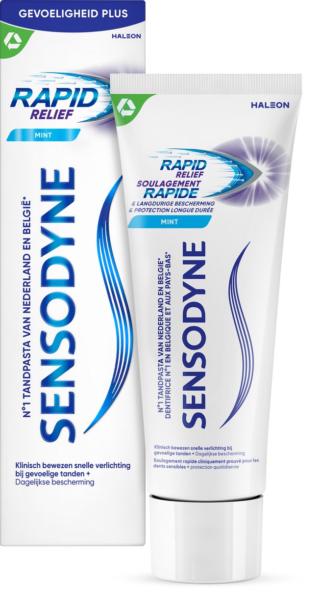 Goedkoopste Sensodyne Rapid Relief tandpasta voor gevoelige tanden 4x75ml