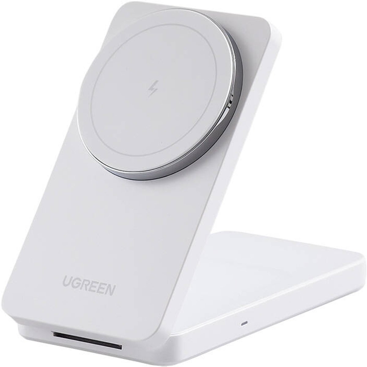 UGREEN 2-in-1 20W Draadloze MagSafe Oplader Smartphone & AirPods Wit