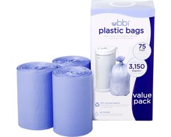 Ubbi - Biologisch Afbreekbare afvalzakken (3-pack) voor Luieremmer - navulling