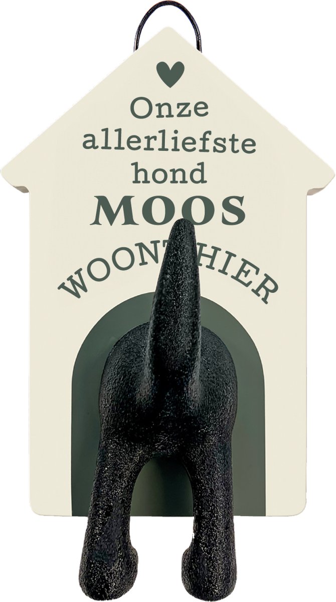 Riemen kapstok honden onze allerliefste hond Moos woont hier