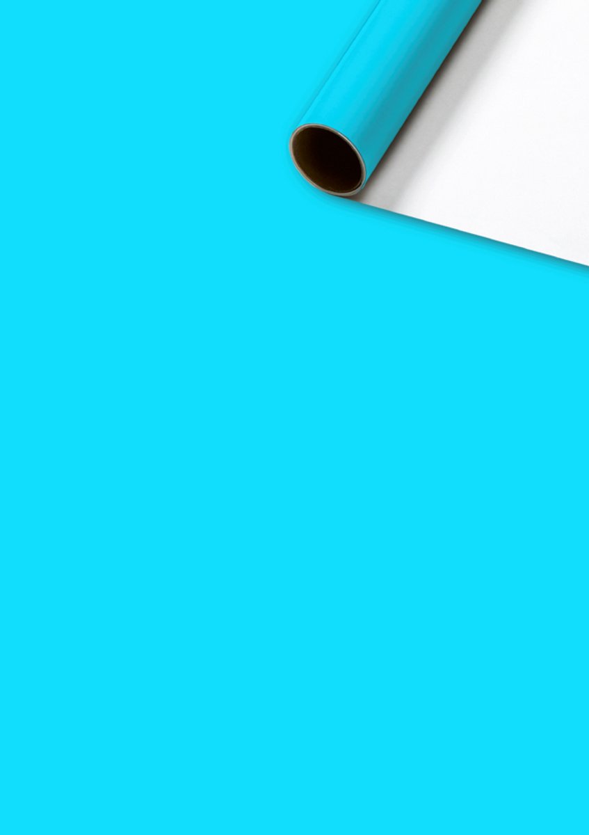 Cadeaupapier 70x200 cm - Uni - Blauw