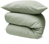 HOOMstyle Wasbaar dekbed zonder overtrek - 140x220 1 persoons met 1 kussensloop - Aloë Vera Groen