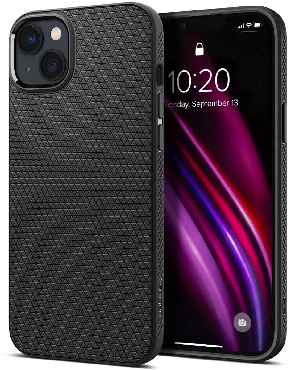 Spigen Liquid Air Case hoesje voor iPhone 14 Pro - zwart
