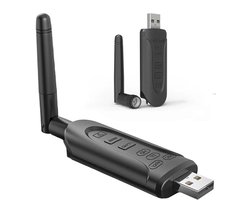 DrPhone SKYLINK E11 Bluetooth 5.3 Audio Zender met AptX Adaptive – Dual Stream – USB & AUX – Qualcomm QCC3056 – Grote Bereik – Geschikt voor TV, PC, PS5, Switch