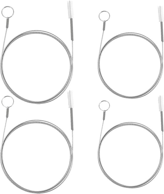 2x grijze radiator-verwarming schoonmaak borstels buigbaar 70 cm