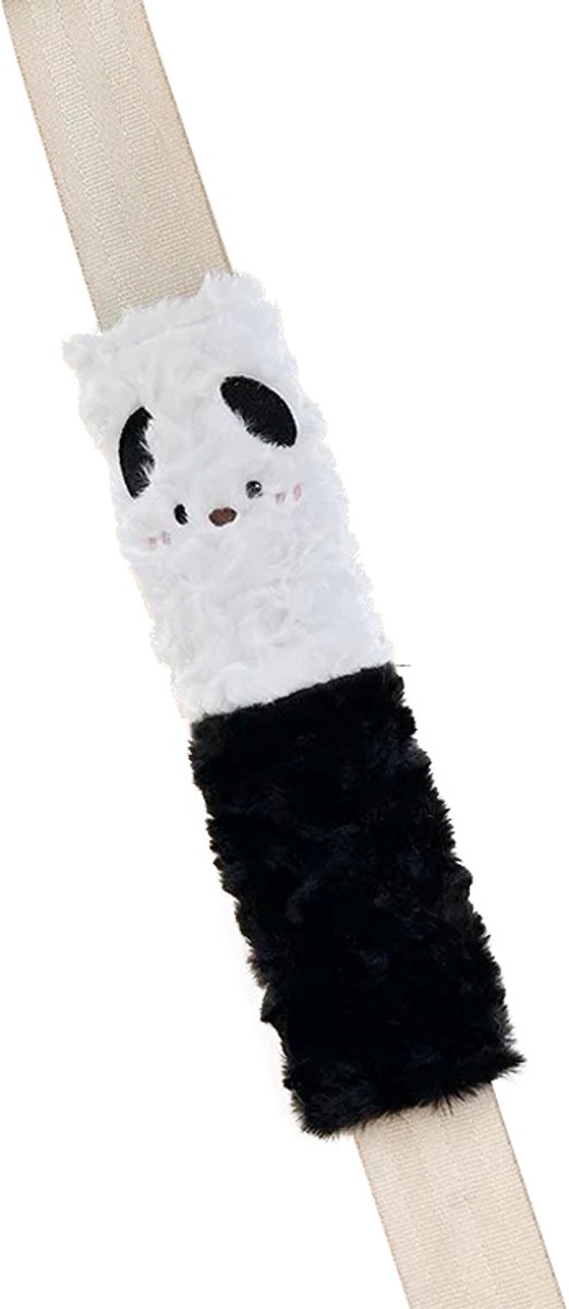 Gordelbeschermer Kind - Zwarte Panda - Gordelkussen 2 Stuks - Gordelhoezen - Kasey Products van Merkloos — afbeelding 4