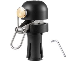 Fietsbel van legering - Extra luide fietsbel - Stuurbel voor fietsen - Alarm voor racefiets - Mountainbikebel - Fietsbel voor stuur - Zwart