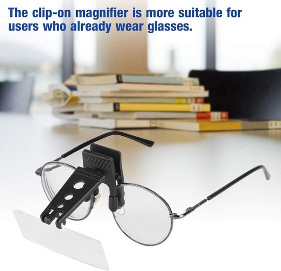 Magnifying Case Clip-on Glasses Magnifier - 1.5 x 2.5 x 3.5 x - Voor Fly Mounting - Lezen - Handwerken - Ambachten van Carson — afbeelding 5