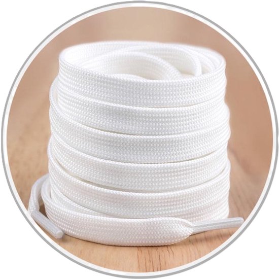 Stepace 2 paar platte schoenveters, 8 mm breed premium vervangende veters voor sportschoenen, sportschoenen en vrijetijdsschoenen Khaki80