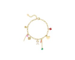 Delightful dangles armband - goud