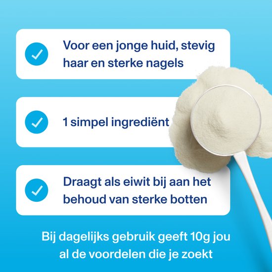 Vital Proteins - 10 tot 20 gram Peptiden Rundercollageen - Gehydrolyseerd - Neutrale Smaak - Suikervrij - 284 Gram