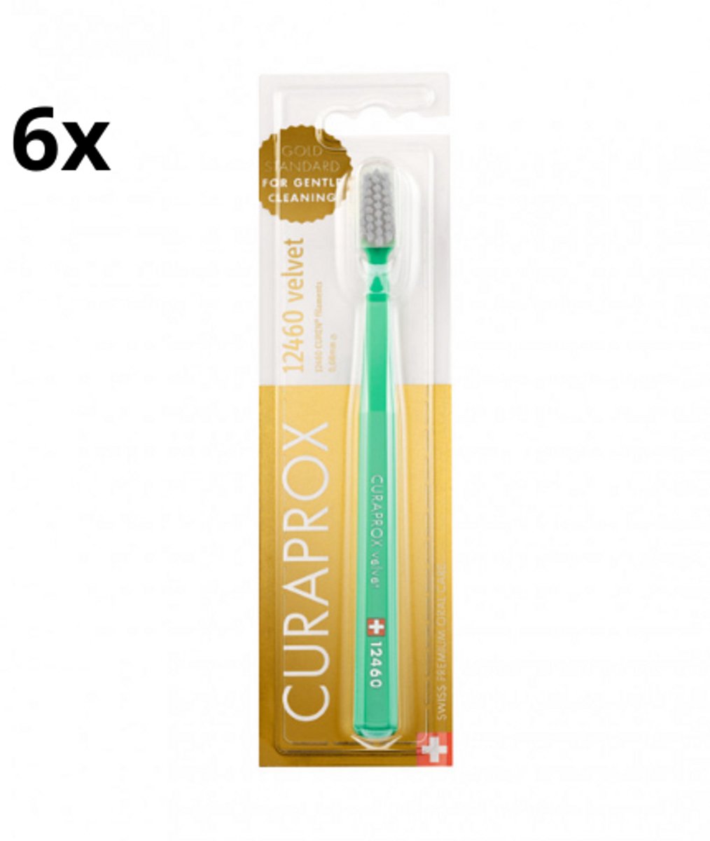 6x Curaprox CS 12460 Velvet Tandenborstel - Voordeelverpakking