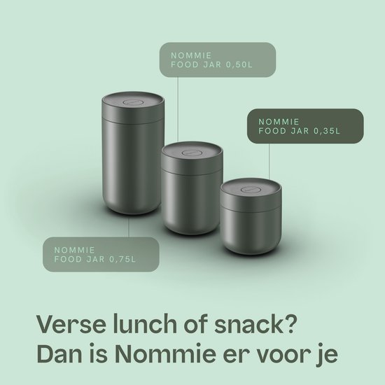 BergHOFF Home Nommie – Boîte à lunch Thermos 0 l – Boîte à lunch Thermos étanche – Garde au chaud ou au froid pendant 6 heures – Isolation à double paroi – Récipient alimentaire étanche – Acier inoxydable – Lavable au lave-vaisselle – Kaki