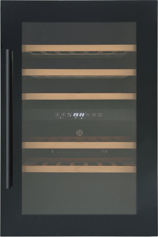 Helvetia Inbouwwijnkoelkast HWTE257GN - 2 Temperatuur 5 à 22 °C - 57 Flessen - Nis 88 cm - 38 dB