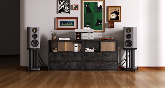 Wharfedale EVO 5.2 Boekenplank Speakers - Hifi Stereo Set - Passieve Speaker - 3-Weg Luidsprekers - Grijs van Wharfedale — afbeelding 5