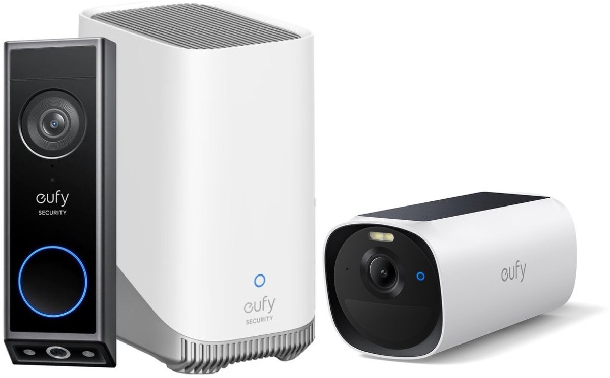 eufy Security Video Doorbell E340 + HomeBase 3 + eufycam E40
