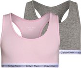 Calvin Klein - Meisjes - 2-Pack Bralettes - Roze  - 128/134
