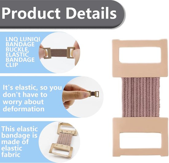 Verbandklemmen - 50 stuks - elastisch - stretchbandageclip - stretch - metalen klemmen - clips voor verschillende bandages - verbandmateriaal - medische benodigdheden - zorgproducten van Merkloos	 — afbeelding 5