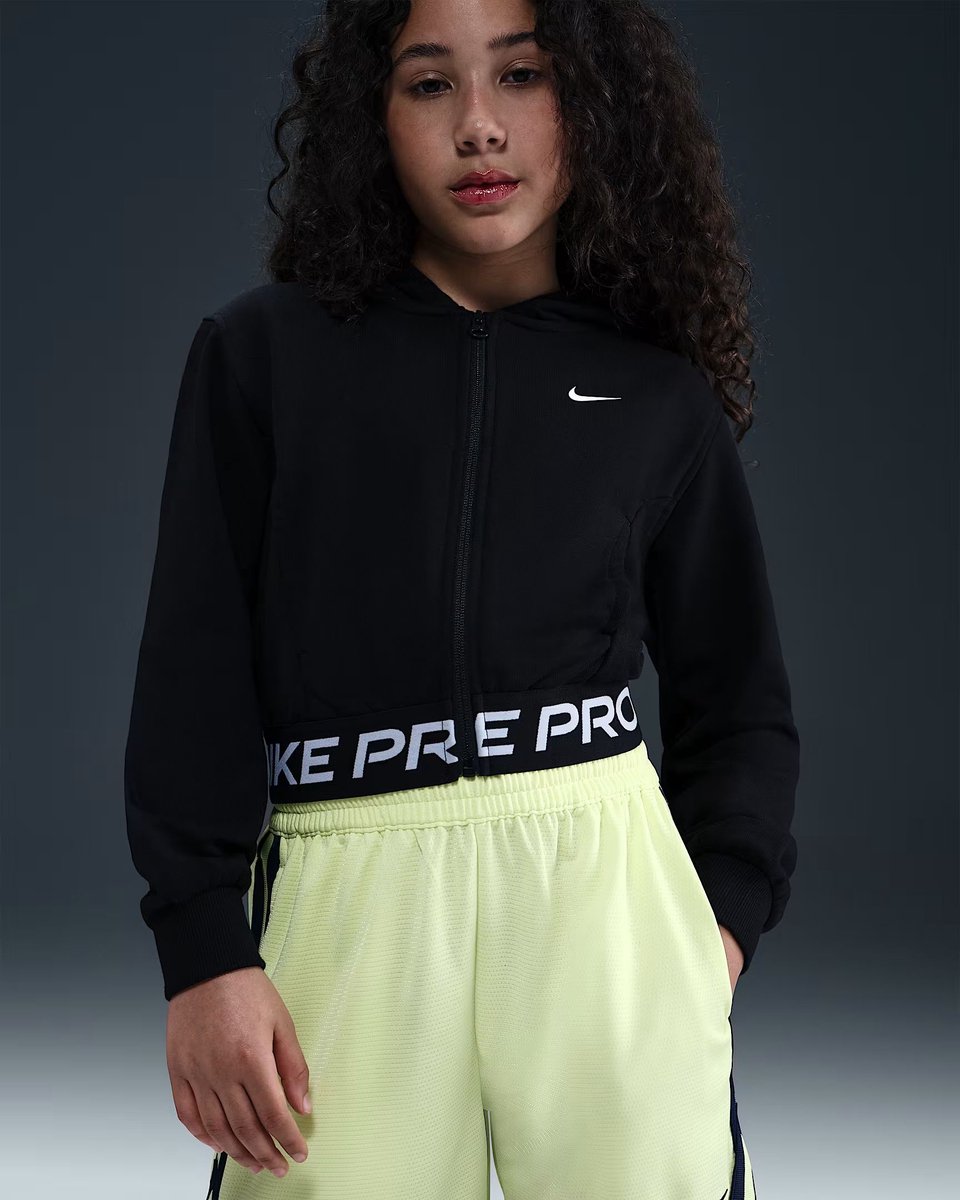 NIKE g np df flc hdy Training vest meisjes Zwart