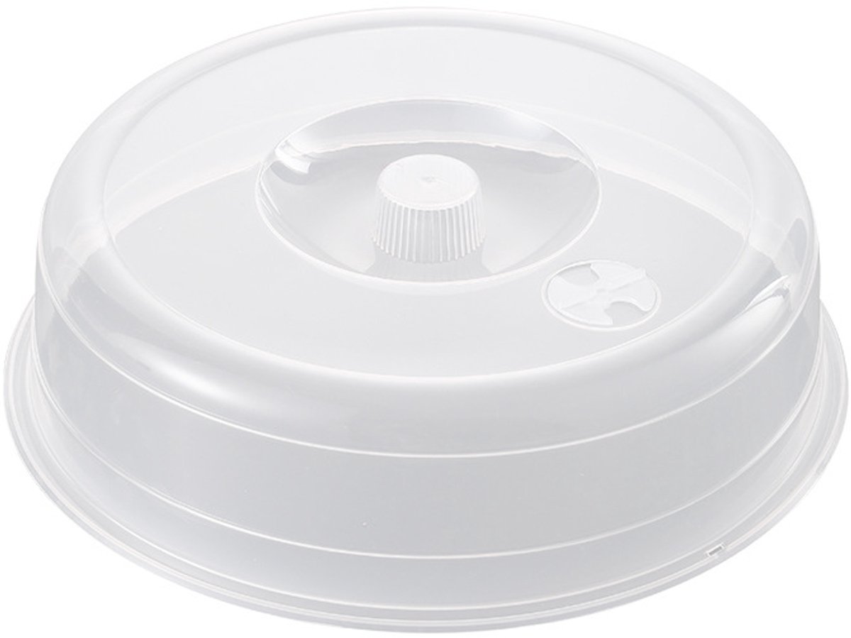 Crrynuo Magnetrondeksel 23 cm met stoomopening - Magnetrondeksel voor het afdekken van voedsel, geschikt voor kleine en grote magnetrons - Kunststof - 0% BPA