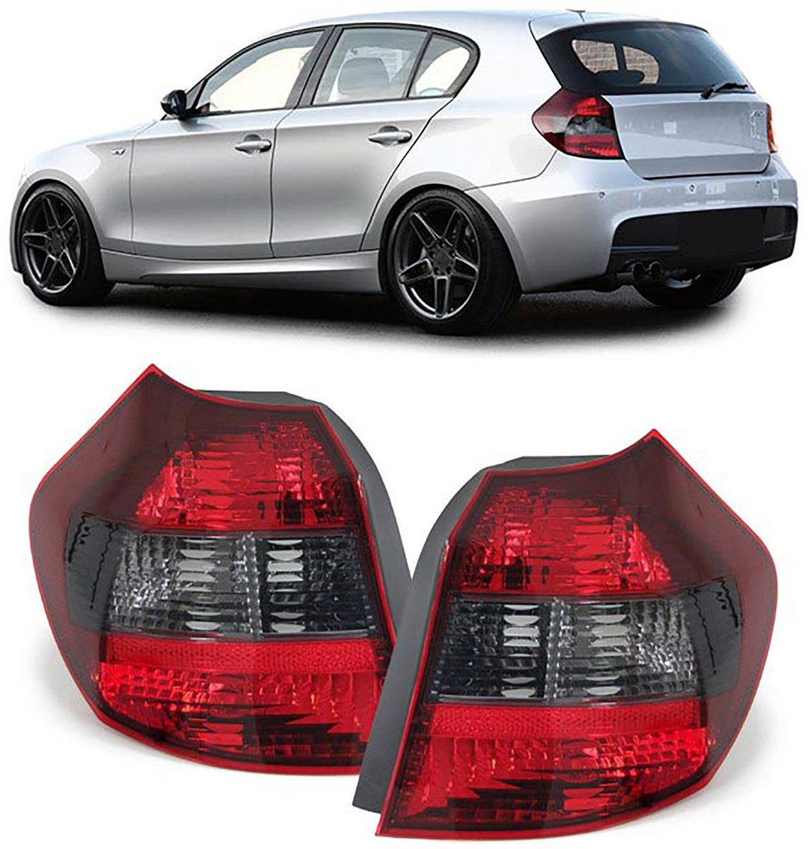 Smoke Achterlichten Set Geschikt Voor Bmw E81 E87 2004 t/m 2007 Sportieve M Look