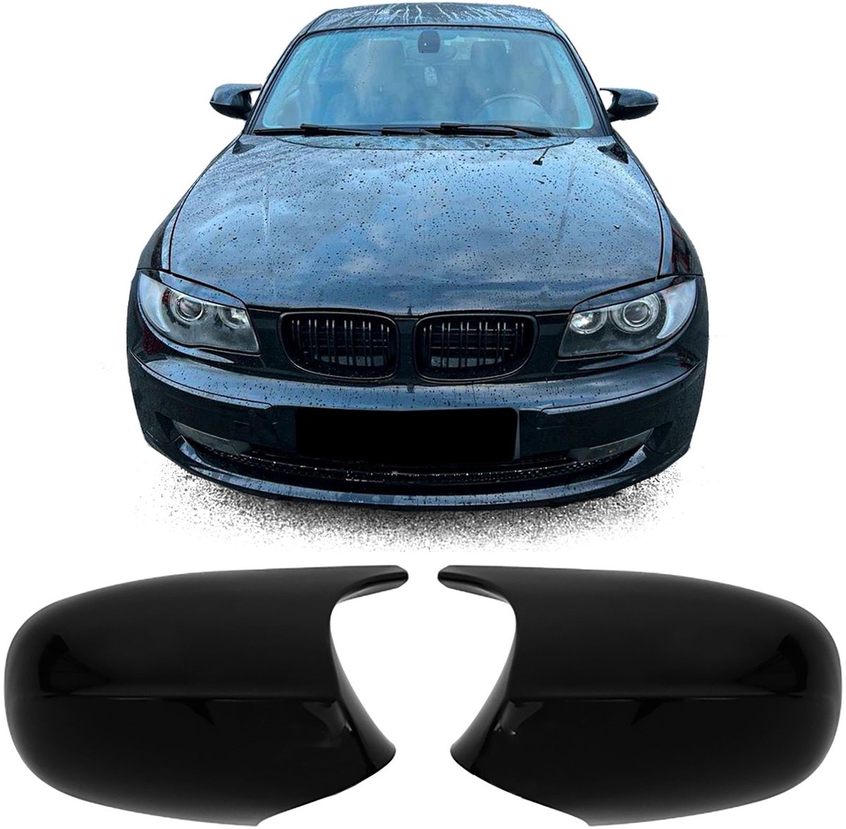 Spiegelkappen Glans Zwart Voor Bmw 1 Serie E81 E82 E87 E88 Facelift Spiegelkap Spiegel Buitenspiegel