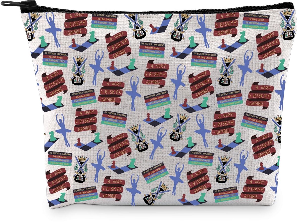 Inheritance G Inspired Gift Hawthorne House Fan Makeup Bag The Hawthorne Legacy Cosmetic Bag Bookish Merch, Hawthorne House 2.0 B
