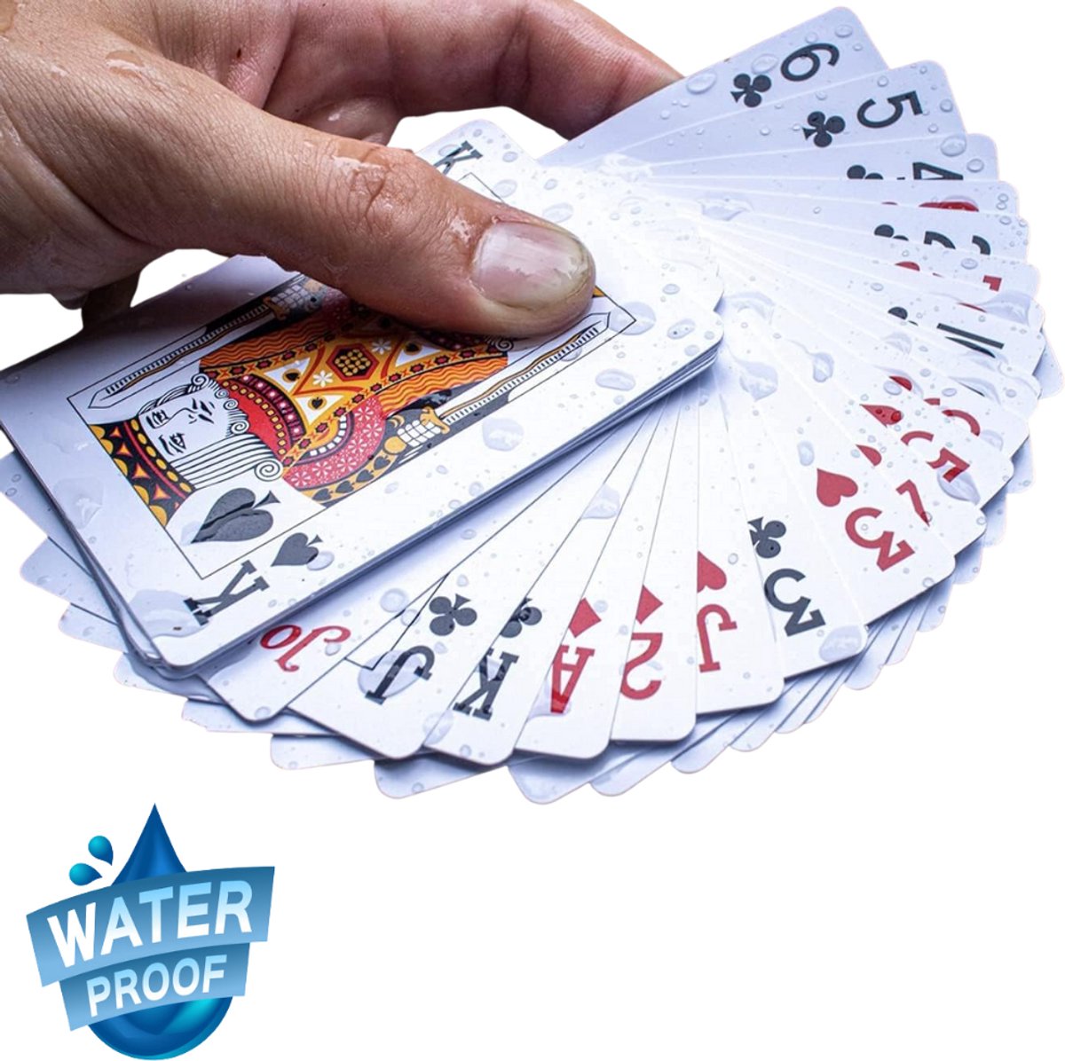 Luxe Speelkaarten - WATERBESTENDIG - Plastic - Poker Kaarten - kaartspel - Waterproof Spelkaarten - Spel Kaart - 56 Cards - Gezelschapsspel - Spelen - Playing Cards - WaterProof