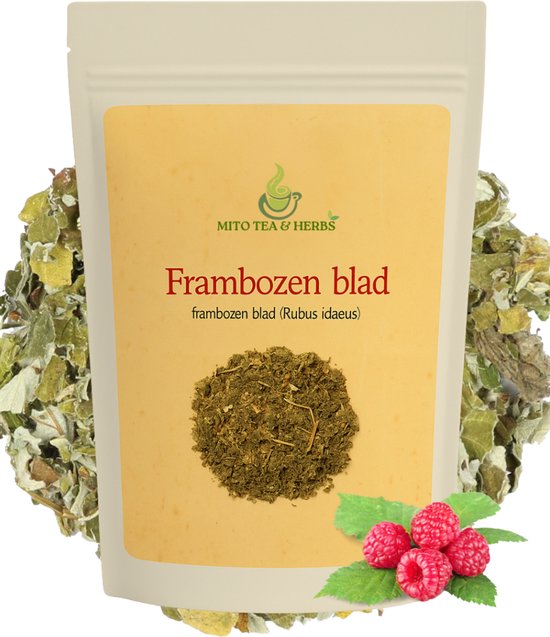 Mito Tea & Herbs - Frambozenblad thee - Losse Thee - Zwangerschapsthee - Rijk aan ijzer - Vruchtenthee - 50 Gram