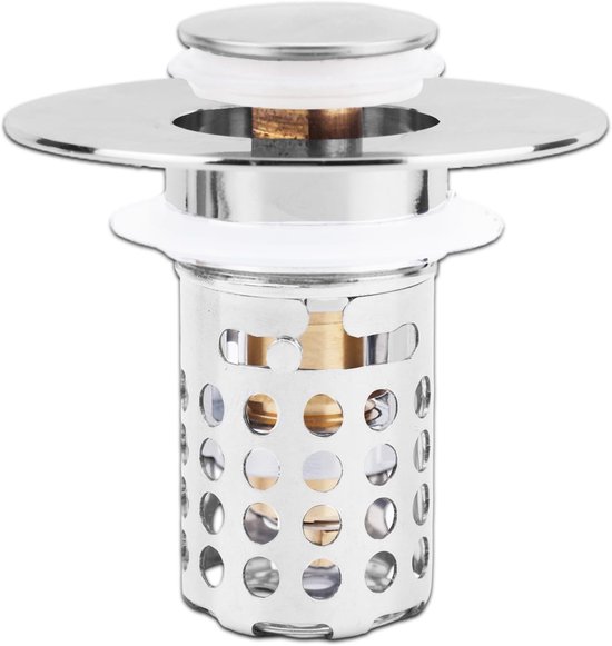 Dunkwckore 2 stuks wastafelstoppen voor badkamer, 34-40 mm