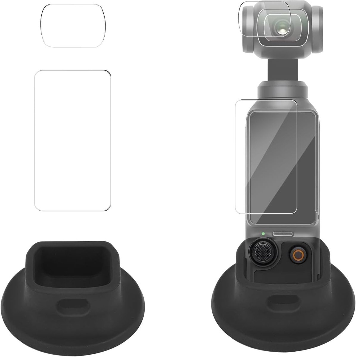 Allecto plus - Antislip Ondersteuningsbasis met Oplaadgat voor DJI Osmo Pocket 3