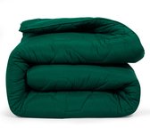 DoubleDry 2 in 1 Dekbed 200x200 - Tweepersoons wasbaar dekbed zonder overtrek - donker groen