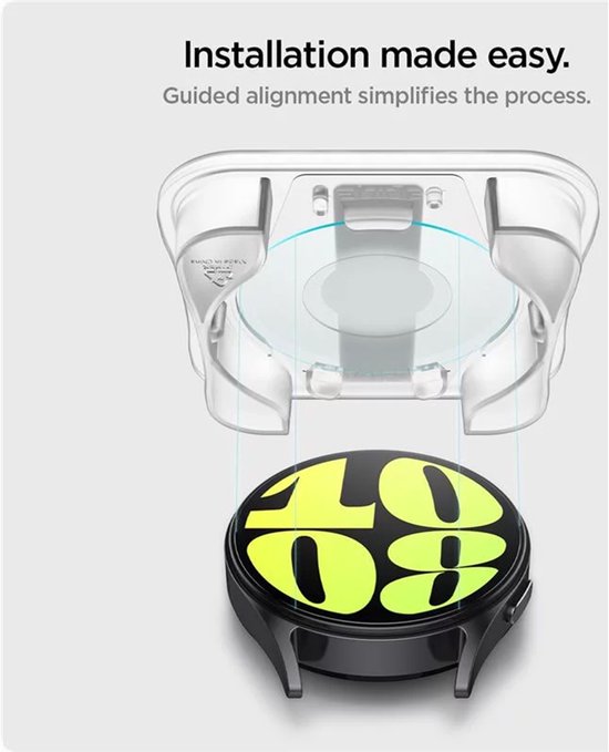 Spigen EZ Fit - Samsung Galaxy Watch 7 40MM Screen Protector Glas 2-Pack
